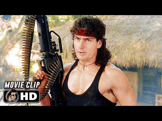 HOT SHOTS! PART DEUX Clip - "Bloodiest Movie Ever" (1993) Charlie Sheen