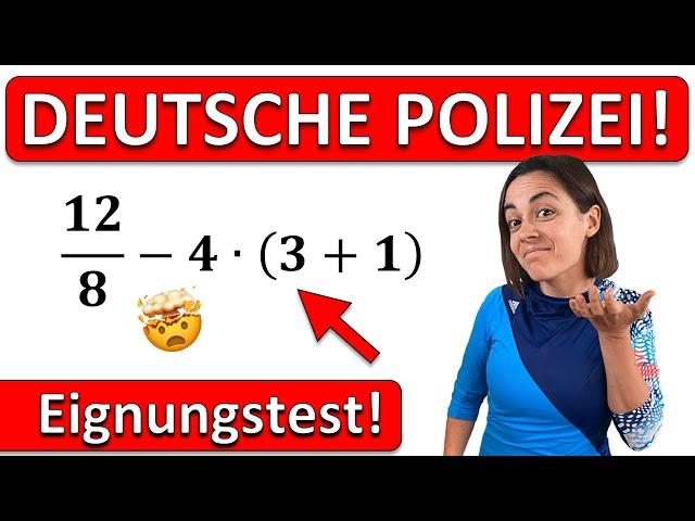  SCHAFFST DU DEN POLIZEI EINSTELLUNGSTEST? | Training zu Kopfrechnen, Geometrie & Textaufgaben