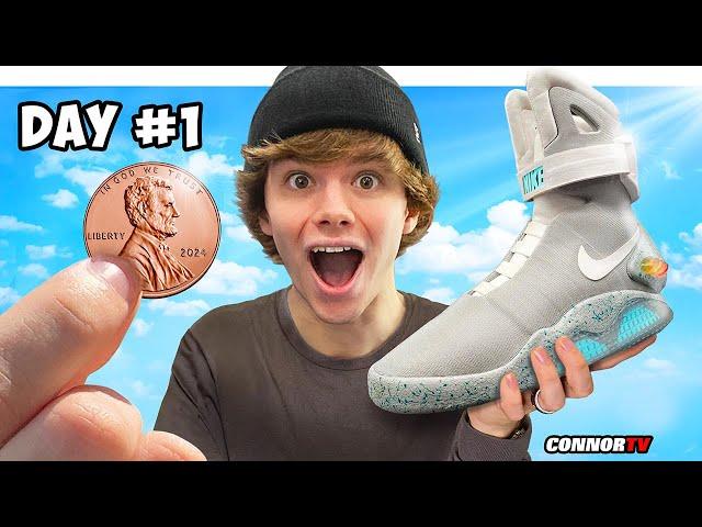 Trading a Penny to Nike Air Mags in 1 Week *Day 1*