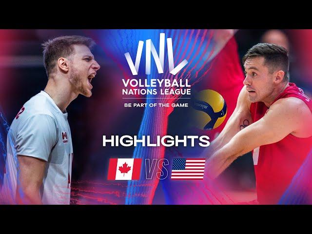  CAN vs.  USA - Highlights | Week 2 | Men's VNL 2024