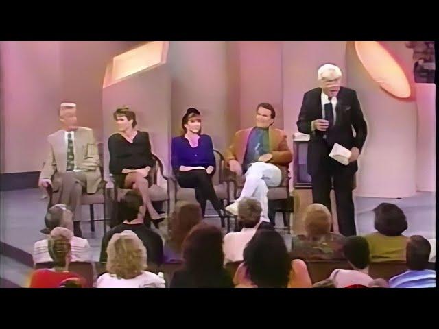 Empty Nest Cast on Donahue 1990 Richard Mulligan, Dinah Manoff, Kristy McNichol, David Leisure