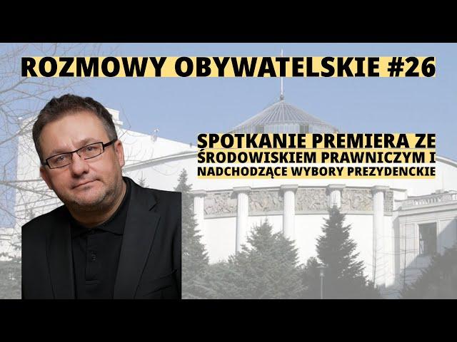 Dr Mirosław Oczkoś: Spotkanie z prawnikami pokazuje, że jest pomysł na przywracanie praworządności