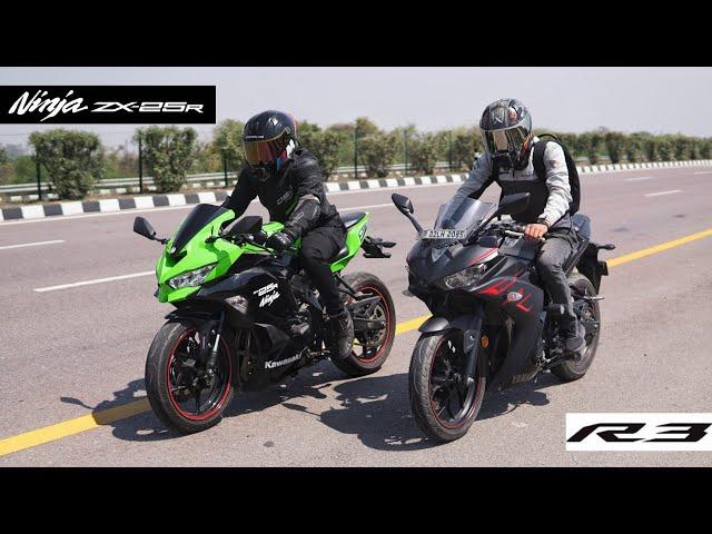 Yamaha R3 VS Ninja ZX-25R | Most Awaited Comparison Ever!