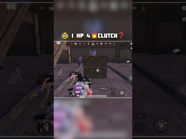 )#youtube #bgmi #short #1vs4  #pubgmobile  #youtubeshort