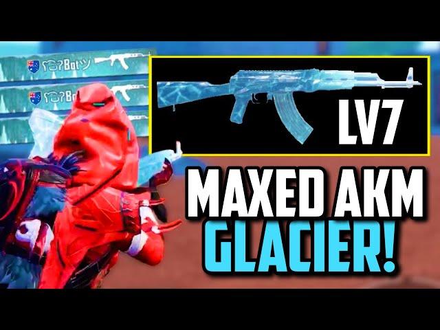 MAXED GLACIER AKM SKIN TO LOOT CRATE!! | PUBG Mobile