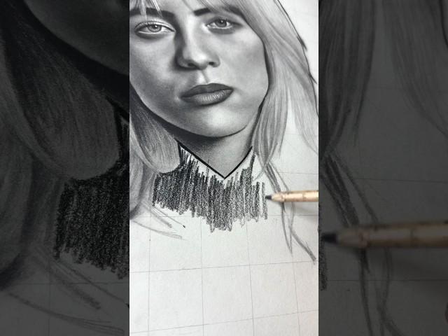 Showing my art After spend 30hours drawing billie eillish #art #drawing #billieeilish #shorts