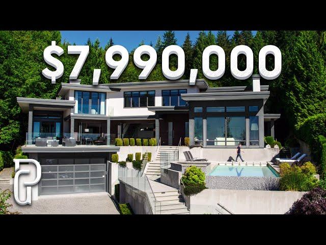 Inside a $7,990,000 Modern House in West Vancouver, Canada | Propertygrams Mansion Tour