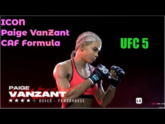 Paige VanZant | | UFC 5 CAF Formula