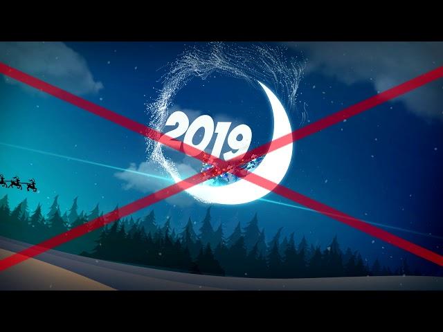 Новый год 2019 футаж заставка New year 2019 intro ustin скачать FullHD 1080