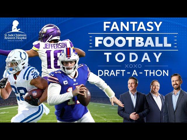 2022 DRAFT-A-THON: 4.5 HOURS OF FANTASY FOOTBALL ADVICE FOR ST. JUDE