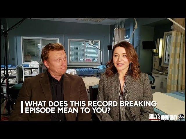 What does this record breaking episode mean to you? Kevin McKidd & Caterina Scorsone