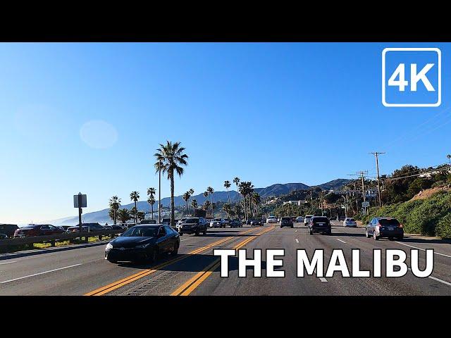 [4K] THE MALIBU - Driving virtual tour sunny day at MALIBU - Los Angeles, California, USA - 4K UHD