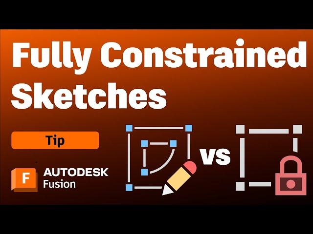 Fully Constrained Sketches - How to Create them in Autodesk Fusion