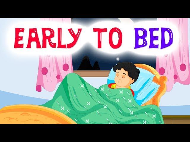 Early To Bed And Early to Rise | Nursery Rhymes For Kids | English Rhymes | Kidda Junction