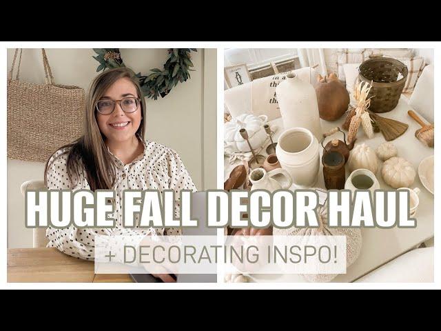 FALL DECORATING IDEAS | HUGE FALL DECOR HAUL 2022 | COZY, NEUTRAL, THRIFTED FALL DECOR