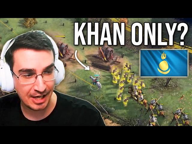 Beasty Going Khan Only vs a Random Guy on Ladder in AOE4...