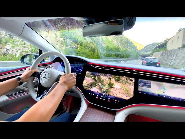 2022 Mercedes EQS 580 | Road Trip Drive AMG FULL Review Interior Exterior