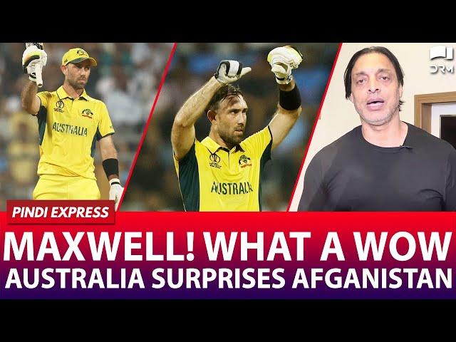 Maxwell's Unbelievable Innings | Mega Thriller of #CWC23 | #AUSvAFG | Shoaib Akhtar | SP1A