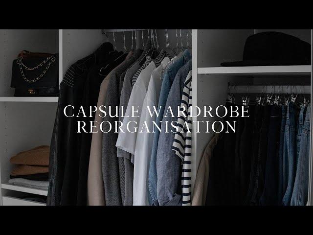 Reorganising my capsule wardrobe | storage & organisation ideas