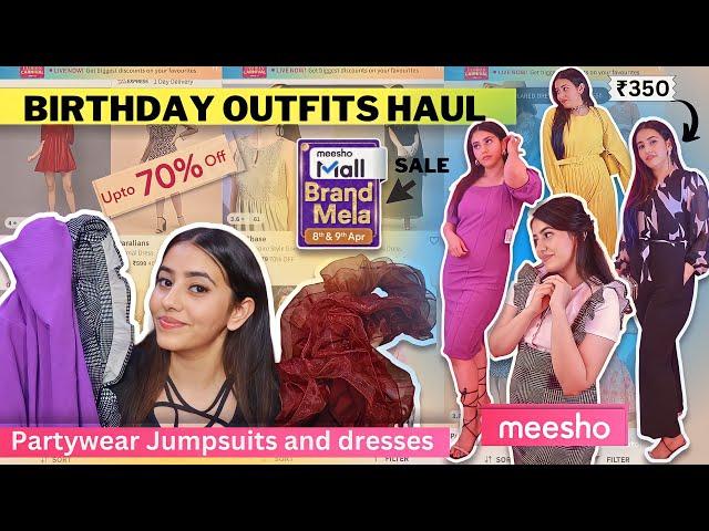 meesho haul under ₹500 | Partywear Jumpsuits and dresses | Vanya singh #meesho #meeshohaul #foryou