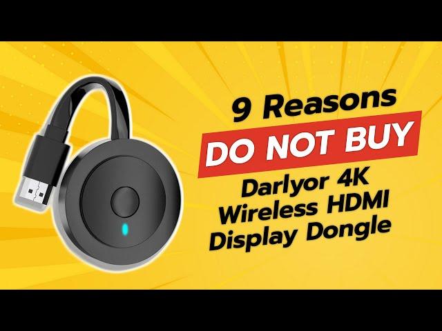 DON'T BUY Darlyor 4K Wireless HDMI Dongle Before Watching This! 