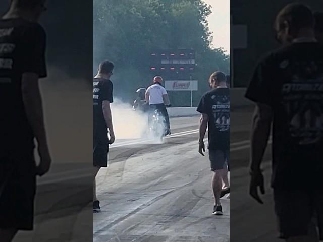 Huge Motorcycle Burnout!! #shorts #hotrod #noprepkings