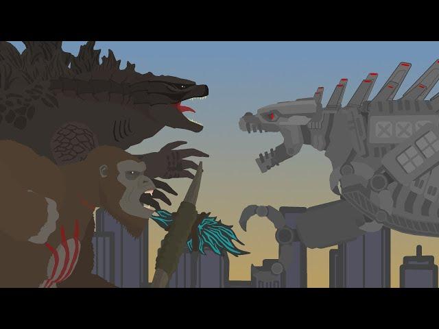 Godzilla & KONG vs Mecha Godzilla  |  FINAL BATTLE  |  Pivot Animation