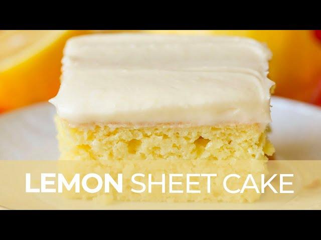 Delicious Lemon Sheet Cake