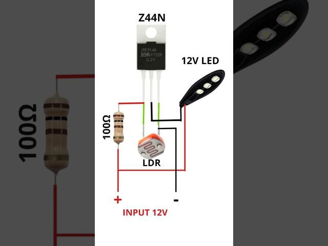 DIY 12V Night Light with IRFZ44N & LDR - Easy & Efficient | ideaX