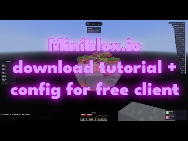 How to play on Miniblox with any FREE CLIENT | ft. LiquidBounce Next Gen Config Download