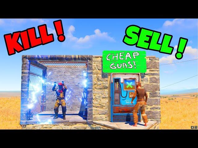 I Trapped Players In My Shop Then Sold Their GEAR For Cheap ! RUST