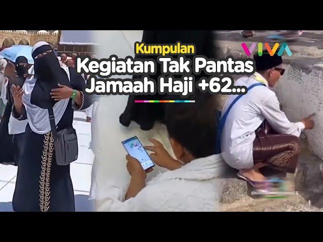 Miris! Kelakuan Jemaah Haji dari Indonesia Joget TikTok dan Main Game di Depan Ka'bah