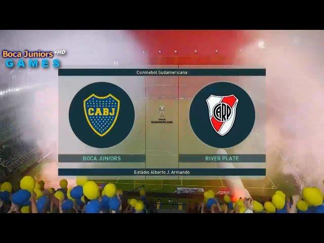 Presentación de Boca Juniors vs. River Plate en PES 2019