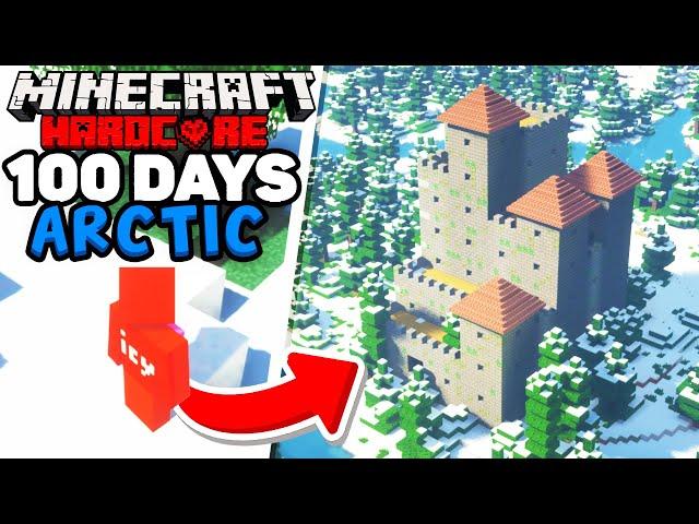 I Spent 100 Days IN THE ARCTIC in Minecraft Hardcore!