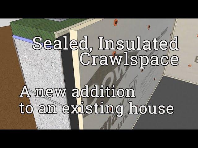 Sealed and Insulated Crawlspace Animation