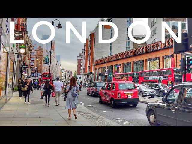 Mayfair London Walking Tour, 4K HDR Walking Tour Around the City, London City Walk