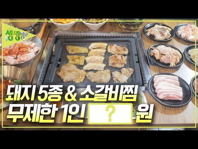 [가격파괴 Why?] 돼지 5종 + 소갈비찜 포함 셀프 바 무제한 1인 00000원?? [2TV 생생정보] | KBS 20240827 방송