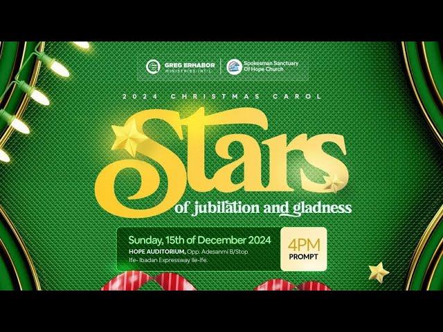 SSOH CHRISTMAS CAROL 2024  || STARS OF JUBILATION AND GLADNESS ||  || 15TH DECEMBER, 2024