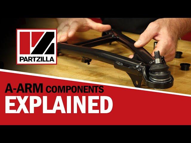 A-Arm Components Explained | ATV Suspension Parts Explained | Control Arm Parts | Partzilla.com