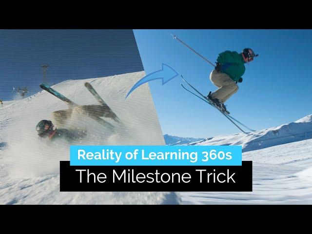 The Reality of Learning How to 360 on Skis | Milestone Tricks