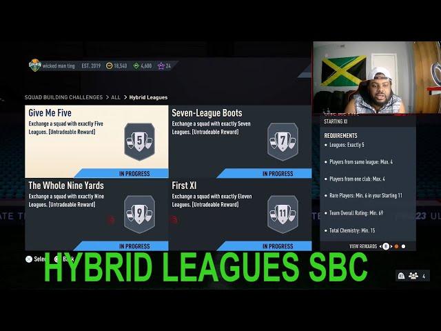 HOW TO DO FIFA 23 HYBRID LEAGUES SBC | FIRST XI, GIVE ME FIVE ADVANCE SBC