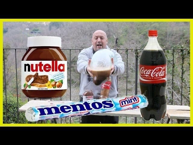 Coke + Nutella + Mentos + Durex ITALY world record