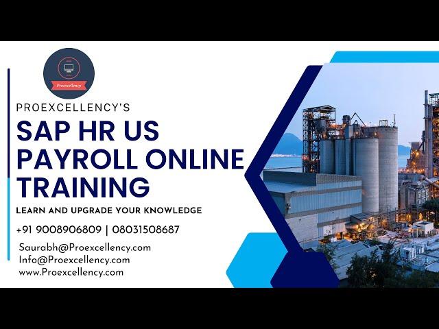 SAP HR US Payroll Online Training