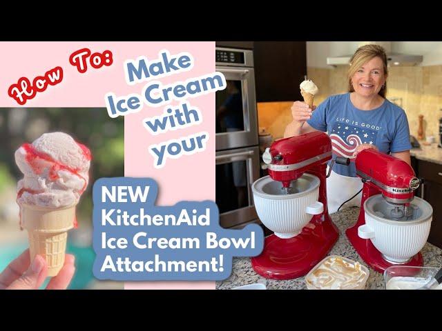 How to Make Ice Cream with your NEW KitchenAid Ice Cream Bowl Attachment