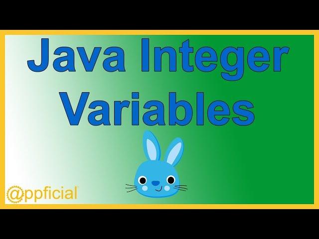 Java Integers - int long byte and short Integer Variables  - Java Tutorial - Appficial