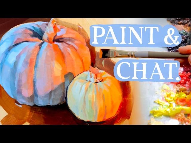 time for an art reset!  paint and chat - no music