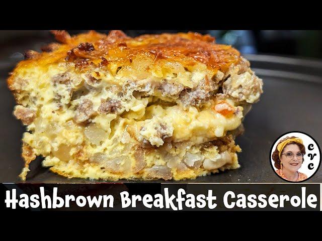 Breakfast Casserole - Sausage and Eggs - Hashbrown Casserole - Cooking from Scratch