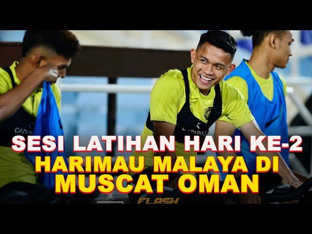 Sesi latihan hari kedua Harimau Malaya di Muscat, Oman