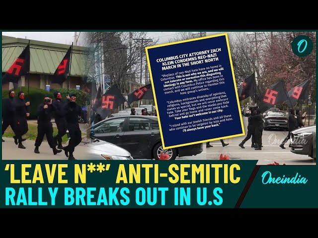 VIDEO|Anti-Semitic Rally Shakes Ohio, Sparks Outrage|Pro-Nazi & Anti-Israel Slogans Ignite Firestorm