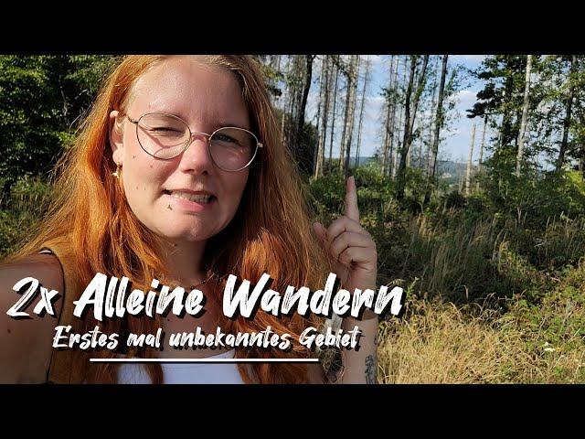 ALLEIN WANDERN IM TEUTOBURGER WALD | Erstes mal allein als Frau in unbekanntem Gebiet wandern